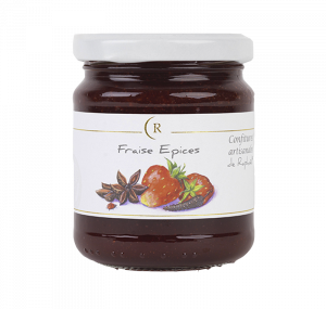 Confiture raphael saveur fraise épicé fabriqué en Bretagne