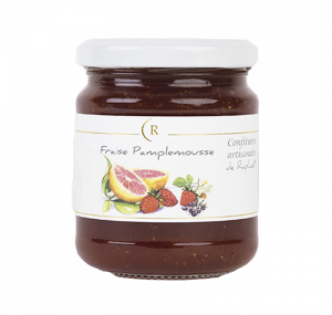 Confiture de fraises et framboises juteuse et sucré en bretagne